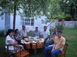 Figure 4: Multiple uses of chestnut-picnic table and food